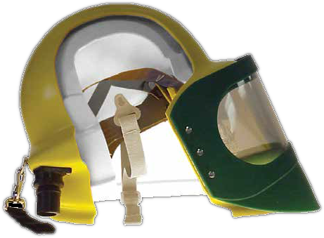 GenVX detalle Casco Respirador Granallado