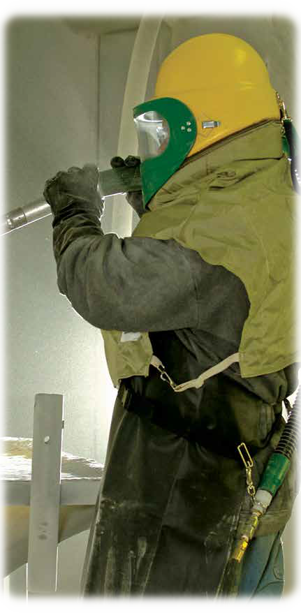 GenVX detalle Casco Respirador Granallado